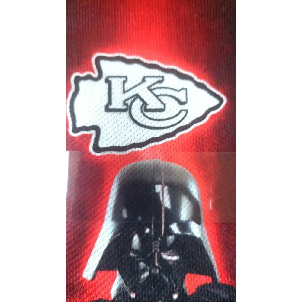 Rock 'Em Kansas City Chiefs Darth Vader Crew Socks NWT Star Wars NFL